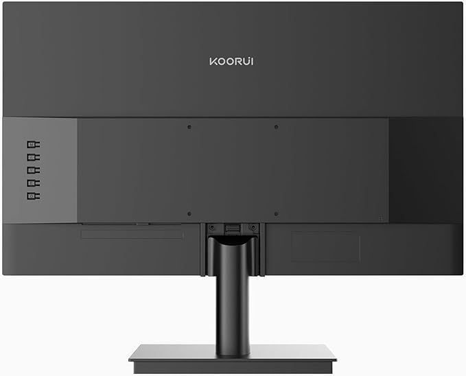 KOORUI 27 Inch Monitor, Full HD 1080P 100Hz Computer Monitor, IPS Display, HDMI, VGA, 4ms Response Time, 100 x 100 mm VESA Mountable, Frameless, Ergonomic Tilt, Black