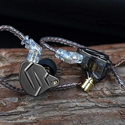 KZ ZSN Pro Dual Drivers 1BA 1DD in Ear Earphones HiFi Power Bass Earbuds Headphones High Clarity Sound Wired Earphones with Detachable Cable for Audiophile Musician