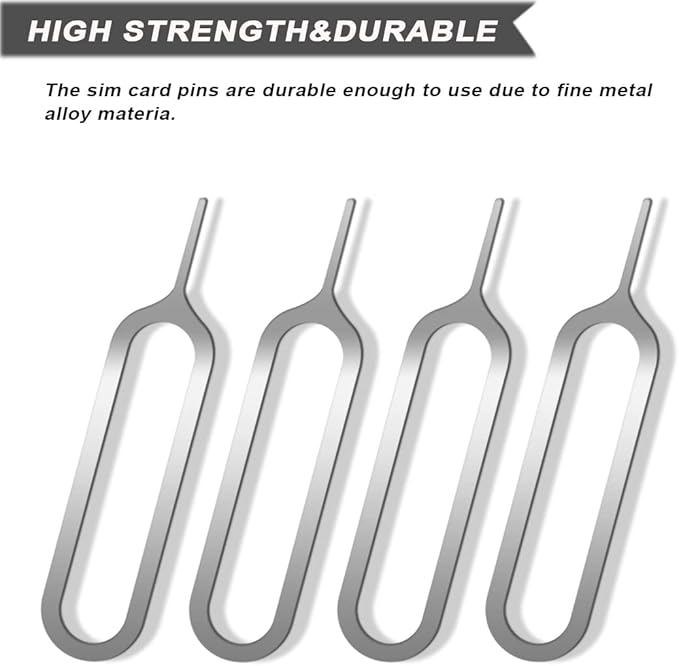 10 Pack SIM Card Adapter Kit, 4 in 1 Nano Micro Standard Converter Kit with Steel SIM Tray Eject Pin 1, Black