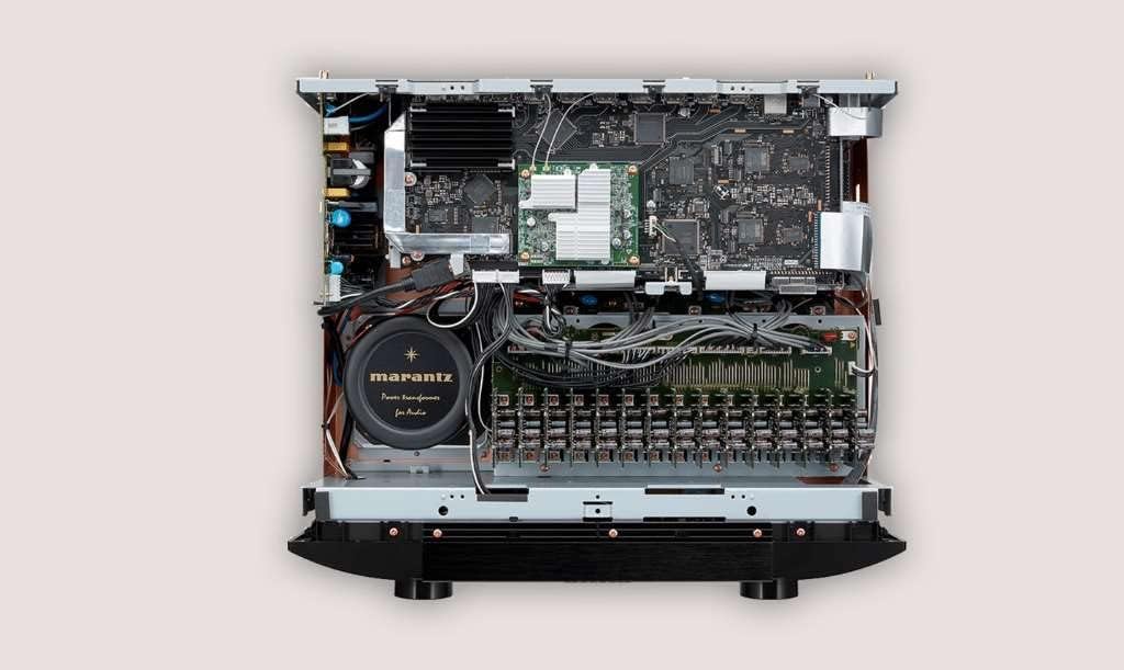 Marantz AV8805A AV Pre-Amplifier - 13.2 Channel, Advanced 8K Upscaling, IMAX Enhanced, Auro-3D, Dolby Atmos & DTS, Wireless Streaming via Wi-Fi, Bluetooth, AirPlay 2 & HEOS, Amazon Alexa, Audyssey EQ