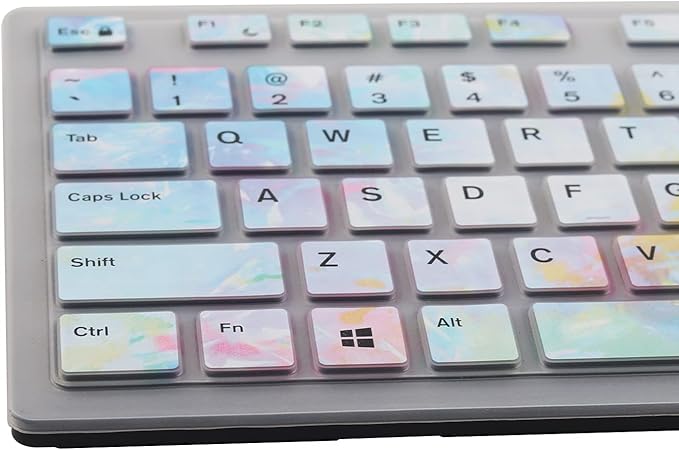 Keyboard Cover Skin for Dell KM636 KB216 KB216t KB216d KB216p Wired & Wireless Keyboard, Dell Optiplex 5250 3050 3240 5460 7450 7050, Dell Inspiron Desktop 24" 27" 5400 5490 7700 7790 3475 3670 3477
