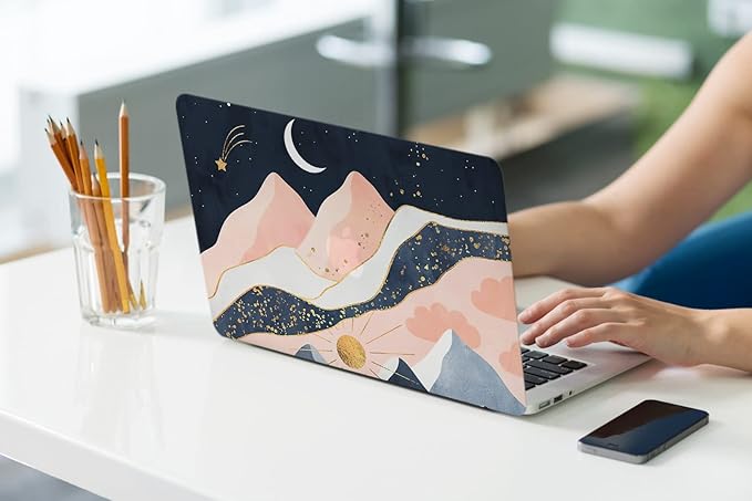 LanBaiLan Compatible for MacBook Pro 13 inch with Touch Bar 2022 2020 2019 2018 2017 2016 Release M1 M2 A2338 A2289 A2251 A2159 A1989 A1706 A1708, Laptop Hardshell Case & Keyboard Cover, Sun Mountain