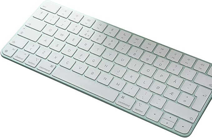 Keyboard Cover for New M4 iMac Magic Keyboard(Europe Layout, 7 Shape Enter Key) Model A3118/A2449, Touch ID Version w/o Numeric Key - Ultra Thin, Protective and Clear Protector Skin