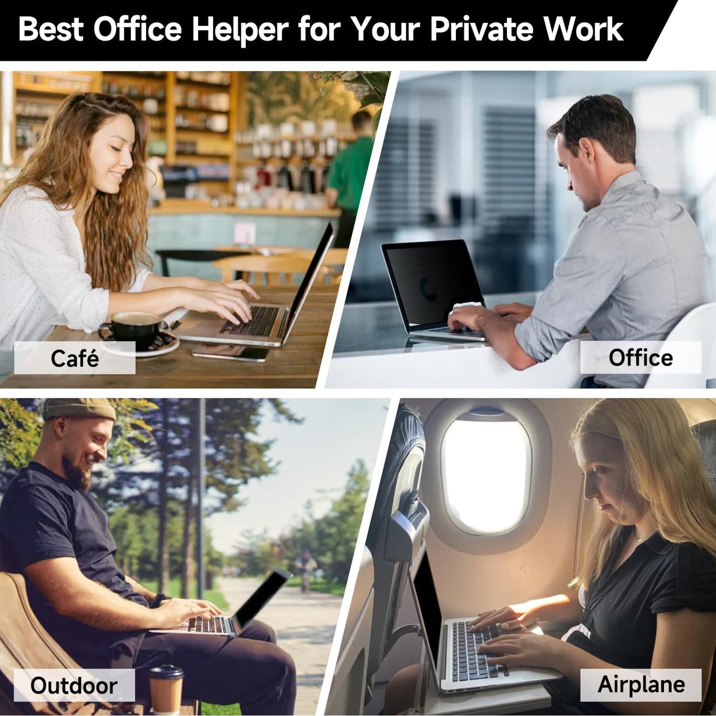 17.3 Inch 1920x1080 Laptop Privacy Screen Filter, Anti Blue Light Glare & Anti Scratch Computer Privacy Shield for 17.3" with 16:9 Aspect Ratio Laptop