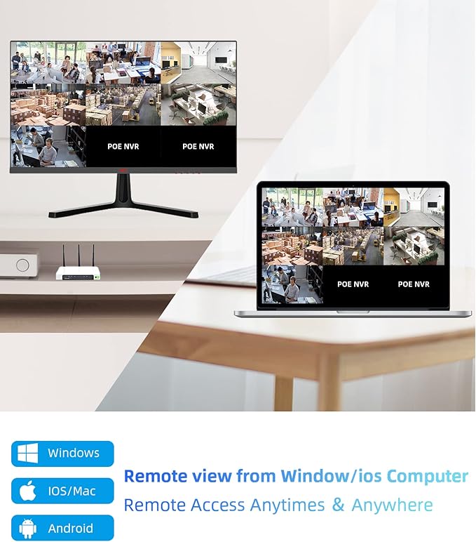 16CH ExpandableWESECUU Poe Security Camera System, 4K CCTV Camera Security System 8pcs IP Home Security Cameras Outdoor, 2-Way Audio, Human Detection, with 3TB HDD for 24-7 Recording (POE8 KIT)