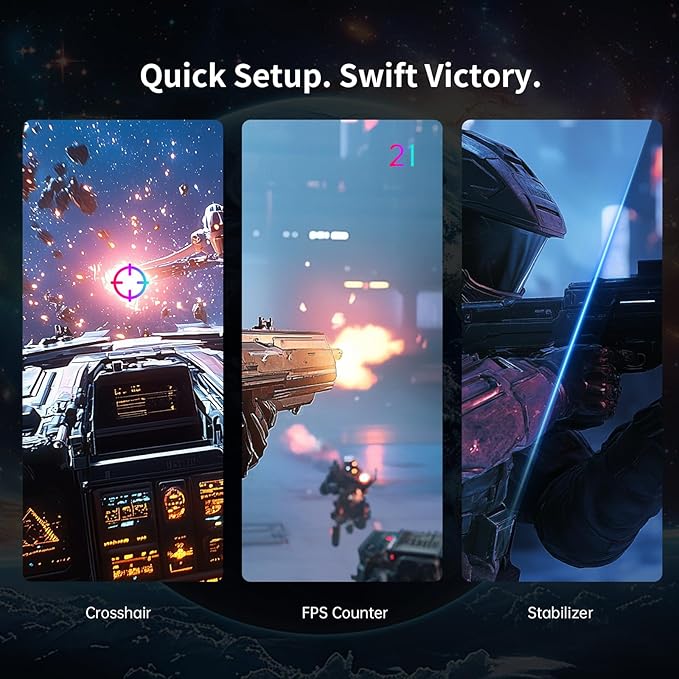 KTC 27'' 280Hz 240Hz Gaming Monitor 1ms GTG 350nits Fast VA 1080P Tilt 126% sRGB Adaptive Sync 4000:1 Contrast Ratio HDR DisplayPort 1.4/HDMI 2.0 VESA