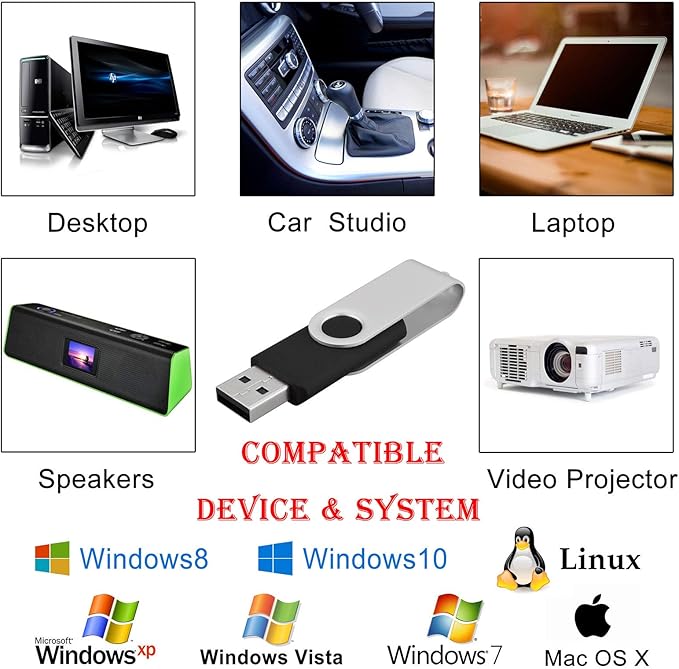 KOOTION 50pcs 16 GB USB Flash Drive 16gb Bulk Flash Drives 50 Pack Thumb DriveSwivel Memory Stick Jump Drive, Black