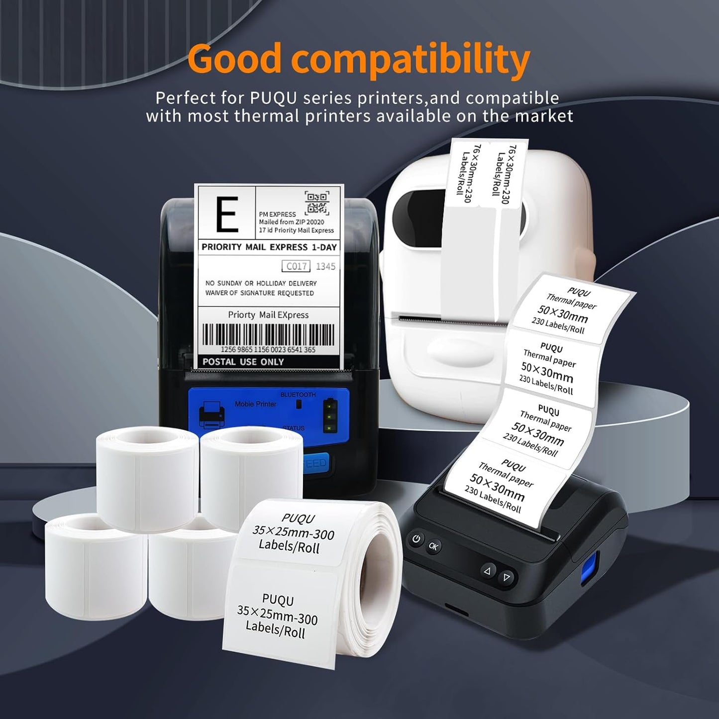 100 Pcs Cable Labels - Waterproof Wire Cord Labels, Tear Resistant Wire Label, Self Adhesive Cord Organizing Label, for Cable Management, Compatible with PUQU AQ20 Label Makers(White) 25x78mm