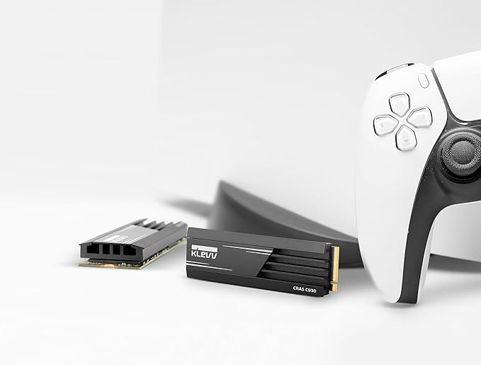 KLEVV CRAS C930 2TB M.2 2280 NVMe PCIe Gen4x4 Internal Gaming SSD Aluminium Heatsink Included, Compatible with PS5, up to 7400MB/s with DRAM Cash (K02TBM2SP0-C93)