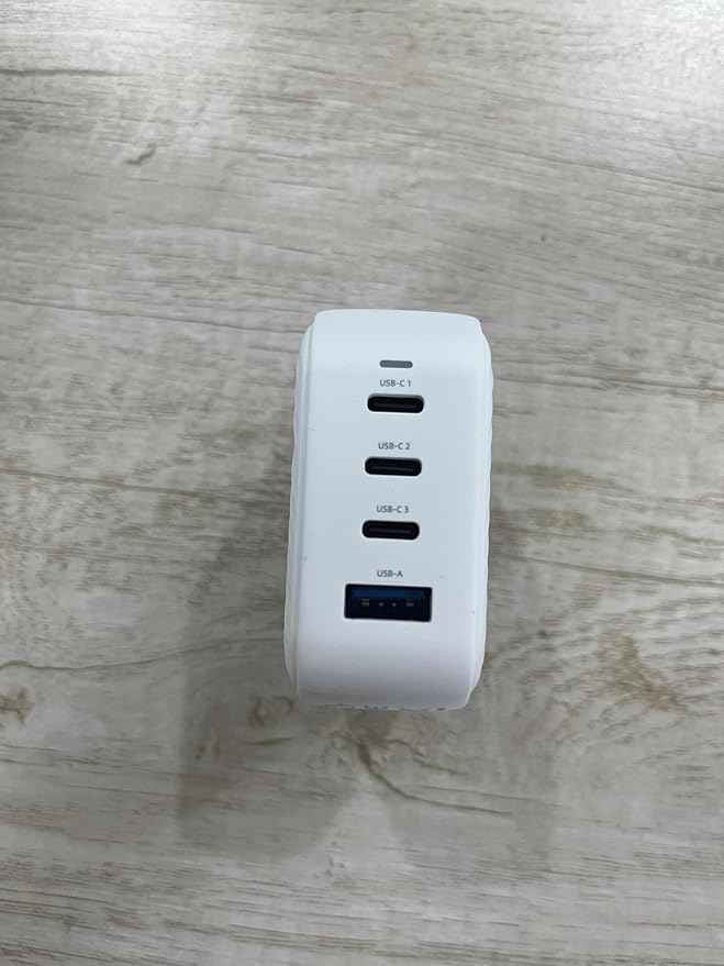 100W USB C Charger 4 Port GaN Wall Charger Block Compact Power Adapter with Folable Plugs for MacBook Air/Pro, Laptop, Tablet, iPad, iPhone, Samsung Galaxy, Apple Watch and More