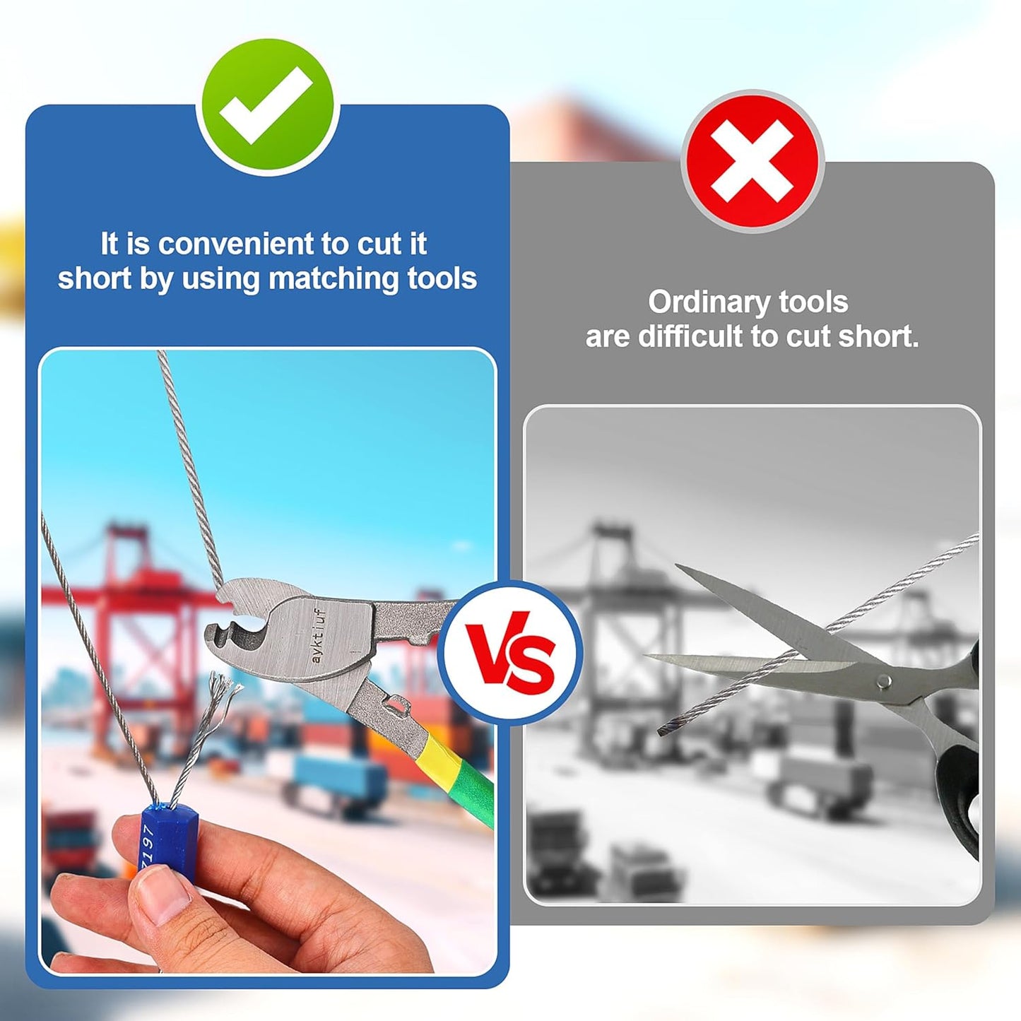 1200 Pieces Security Cable Seals, Metal Number security tags for Truck, Trailers, Cargo, Containers, Vans, Oil Tank, Milk Vehicle (Yellow, 1200 Pack)