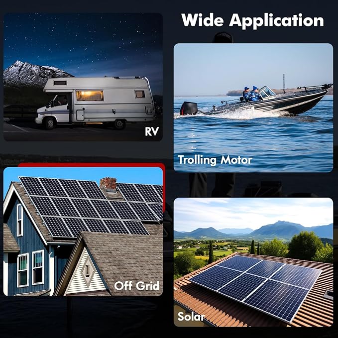 12V 100Ah Bluetooth LiFePO4 Battery, Low-Temp Protection 12V Lithium Battery Built in 100A BMS, Group 27 Lithium Batteries 12V Great for Marine, Trolling Motor, RV, Solar, Off Grid, Camping