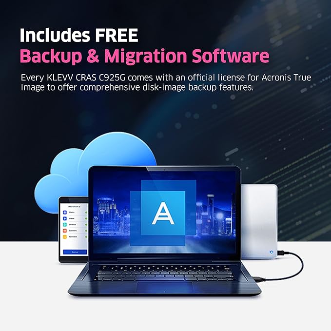 KLEVV CRAS C925G 2TB M.2 2280 NVMe PCIe Gen4x4 Internal Gaming SSD with Graphene Heatsink, Compatible with PS5, up to 7400MB/s (K02TBM2SP0-25G)