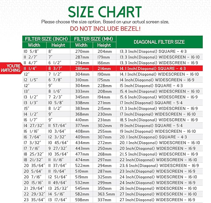 14.1 Inch Laptop Privacy Screen Shield for 4:3 Display - Anti Glare Computer Privacy Screen Cover | Blue Light Blocking Screen Protector | Scratch Resistant UV Filter | Attachment Type