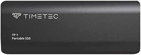 Timetec 2TB Portable External SSD USB3.2 Gen2 Type C Up to 550MB/s Ultra-Light Aluminum Mini External Solid State Drive with USB C to A Cable/USB A to C Adapter for Desktops/Laptop/Mac/Mobile - Black