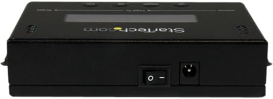 StarTech.com 1:1 Standalone Hard Drive Duplicator & Eraser, SATA HDD / SSD Disk Cloner / Copier / Wiper / Sanitizer, Cloning / Recovery Tool, LCD Display, TAA Compliant, OS Independent (SATDUP11)
