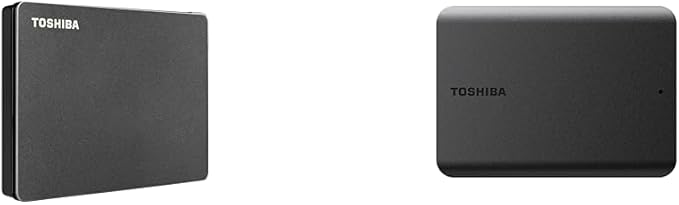 TOSHIBA Canvio Gaming 2TB & Basics 4TB Portable External Hard Drives for Playstation, Xbox, PC & Mac