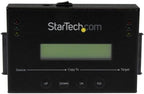 StarTech.com 1:1 Standalone Hard Drive Duplicator & Eraser, SATA HDD / SSD Disk Cloner / Copier / Wiper / Sanitizer, Cloning / Recovery Tool, LCD Display, TAA Compliant, OS Independent (SATDUP11)