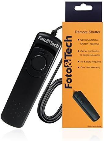 Foto&Tech Wired Remote Shutter Release RM-S1AM Replacement for Sony Alpha A99, A77, A65, A58, A57, A350, A500, A550, A560, A580, A700, A850, A900, A55, SLT A57, SLT A37, SLT A55, SLT A65, SLT a77