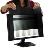 22 inch Computer Privacy Screen (16:10) - Black Security Shield - Desktop Monitor Protector - UV & Blue Light Filter by Akamai (22.0 inch Diagonally Measured, Black)