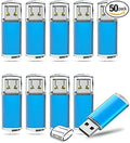 TOPESEL USB Flash Drive 50 Pack 2GB USB 2.0 Flash Drive High Speed 4G Memory Stick for PC Laptops, Tablets, TVs, Car Audio (Blue)