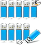 TOPESEL USB Flash Drive 50 Pack 2GB USB 2.0 Flash Drive High Speed 4G Memory Stick for PC Laptops, Tablets, TVs, Car Audio (Blue)