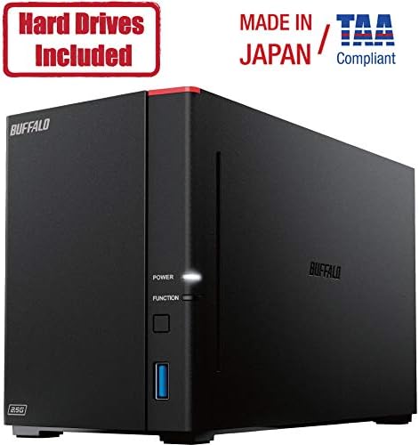 BUFFALO LinkStation SoHo 720 2-Bay Professional Office NAS 16TB (2x8TB) with Hard Drives Included