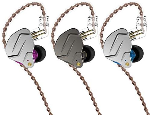 KZ ZSN Pro Dual Drivers 1BA 1DD in Ear Earphones HiFi Power Bass Earbuds Headphones High Clarity Sound Wired Earphones with Detachable Cable for Audiophile Musician