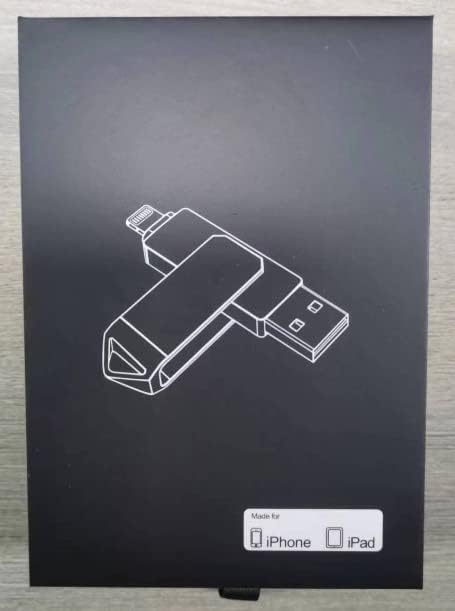 Genuine Apple MFi Certified iPhone USB Flash Drive 256GB - Real Capacity - No Fake Storage, Genuine Lightning, encrypted Auto Backup Photo Stick for iPhone iPad Photos/Videos - Avoid Fake MFi Clones!