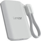 Lexar 2TB ES5 Magnetic External SSD, Up to 2000MB/s, Compatible w/MagSafe, USB-C Smartphones, iPhone 15/16 or Above, PC, Mac, Supports Apple ProRes & Samsung Pro Video, Silver (LES5XXX002T-RNWNU)