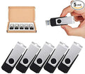 TOPESEL USB Flash Drive 5 Pack 32GB USB 3.0 Memory Stick Thumb Drives (32GB, 5PCS, Black)