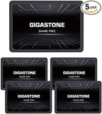 Gigastone SATA SSD 256GB (5-Pack) 2.5 inch SSD 510MB/s Upgrade Laptop PC Memory and Storage PS4 HDD Replacement 2.5" Internal Solid State Hard Drives SATA III SLC Cache 3D NAND Game Pro Performance