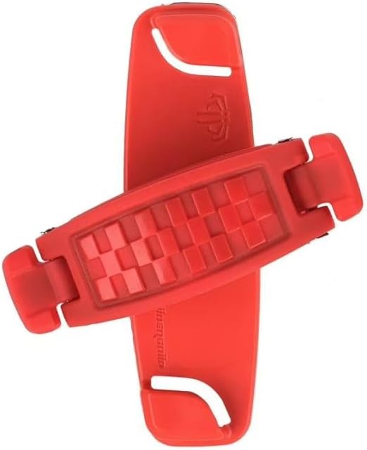 360 Rotating Phone Grip – Flat-Fold Kickstand & Secure Strap – Works with iPhone, Android, Tablets & Cases – Comfortable & Durable (Red)