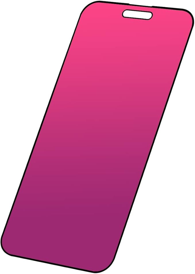EGKimBa Privacy Screen Protector compatible with iPhone 15, 6.1 inch Gradient Colorful Electroplated Anti-Spy Anti-Blue Light 1st Generation Tempered Glass