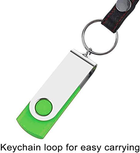 TOPESEL 5 Pack 64GB USB 3.0 Flash Drive Memory Stick Thumb Drives (5 Mixed Colors: Black Blue Green Red Silver)