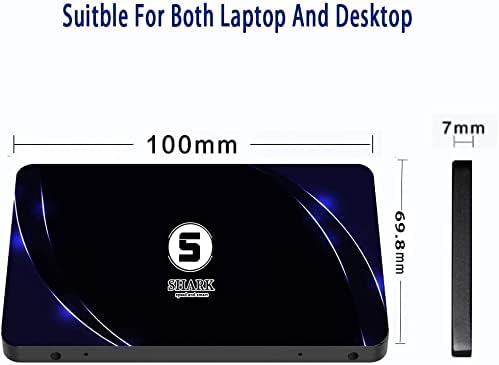 Dogfish Shark SSD 2.5 SATA III 64GB High Performance Internal Solid State Drive for Desktop Laptop 5 Unit Package Pack [64GB(5 Packs),2.5-SATA3]