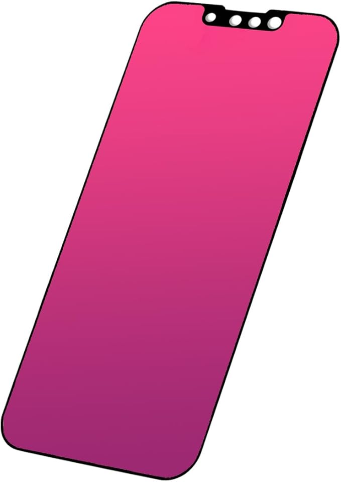 EGKimBa compatible with iPhone 14 Plus or iPhone 13 Pro Max Privacy Screen Protector, 6.7 inch Gradient Colorful Electroplated Anti-Spy Anti-Blue Light Easy Installation Tempered Glass