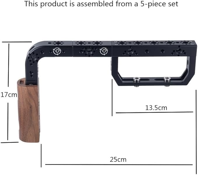 Universal Arri Positioning Top Handle Fixture Handle, Suitable for Camera Rabbit Cage Video Equipment Gimbal Stabilizer (Black)