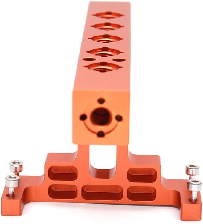 Lightweight Top Handle, Camera Top Handle Grip, Universal Handle with 5X 3/8'' Screw Adapters for DSLR Camera Rigs - Orange