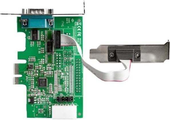 StarTech.com 2-port PCI Express RS232 Serial Adapter Card - PCIe RS232 Serial Host Controller Card - PCIe to Serial DB9 - 16950 UART - Low Profile Expansion Card - Windows & Linux , TAA (PEX2S953LP)