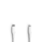 Amazon Basics MFi Certified USB-C to Lightning Fast Charging Cable for Apple iPhone, Nylon Braided, 10 ft, White