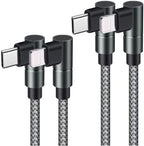 USB C to Lightning Cable MFi Certified PD Fast iPhone 12 Charging 6ft Cable 90 Degree Type C Charger Cord Compatible with iPhone 13/12/12 ProMax/12Mini/11 Pro Max/X/XS/XR/8, iPad 8th (Grey) …