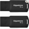 GIGASTONE V70 16GB 2-Pack USB 2.0 Flash Drive Thumb Drive Memory Stick Pen Drive Capless Design Pen Drive