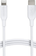 Amazon Basics USB - C to Lightning ABS Charger Cable, MFi Certified Charger for Apple iPhone 14 13 12 11 X Xs Pro, Pro Max, Plus, iPad, 6 foot, White