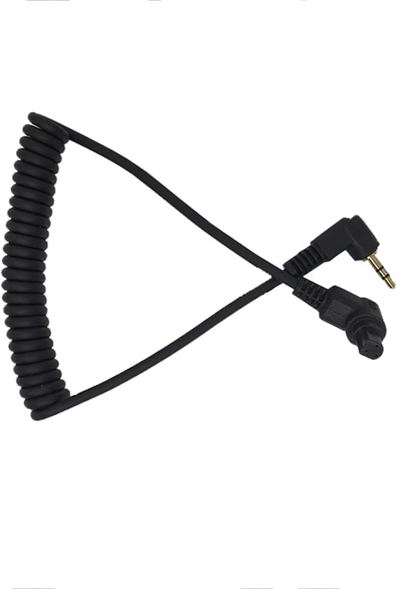 Remote Shutter Release Trigger Cable for Canon R3 R5 1DX 6D 7D 5D MKIII 60D EOS SLR Camera, 3.5mm Controller to N3