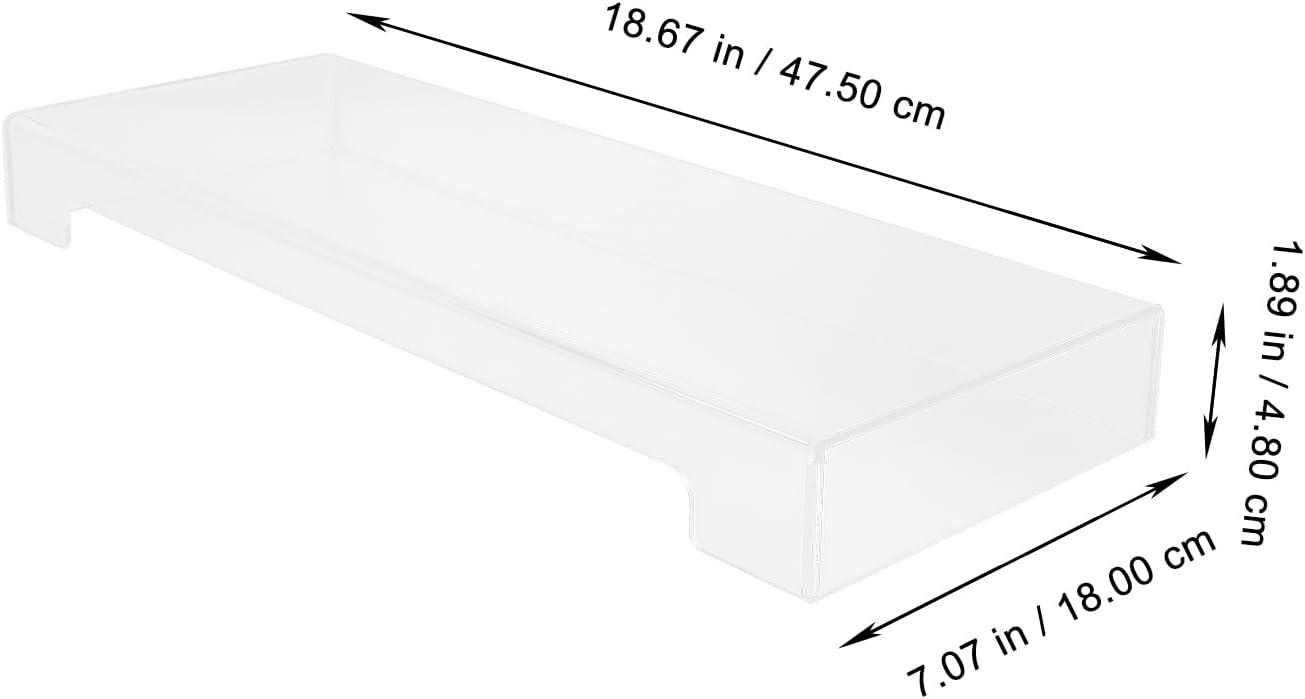 DOITOOL Acrylic Keyboard Cover Transparent Case: Mechanical Keyboard Protective Cover Desktop Cat Protector Computer Accessories - 18.6 X 5.9x 1.9inch