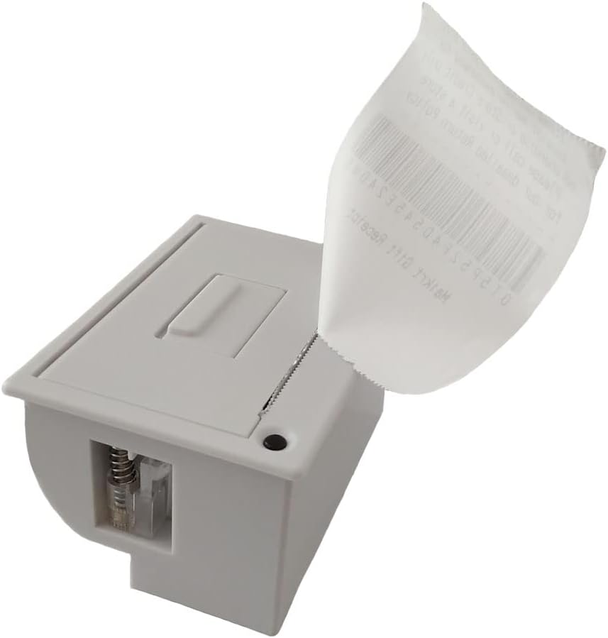 PRIMUZ Micro Thermal Printer Ticket Serial Port Printer Module Can Be Docked with Arduino/ESP32, Supporting Secondary Development TTL/RS232 White