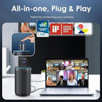 KanDao Meeting 360 Video Conference Camera, 8K Captured 1080P 360 Degree Meeting Room Camera, 8*Mics, 20W Speaker, Smart Tracking Zooming