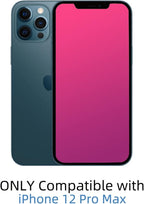 EGKimBa Privacy Screen Protector compatible with iPhone 12 Pro Max, 6.7 inch Gradient Colorful Electroplated Anti-Spy Anti-Blue Light Easy Installation Tempered Glass