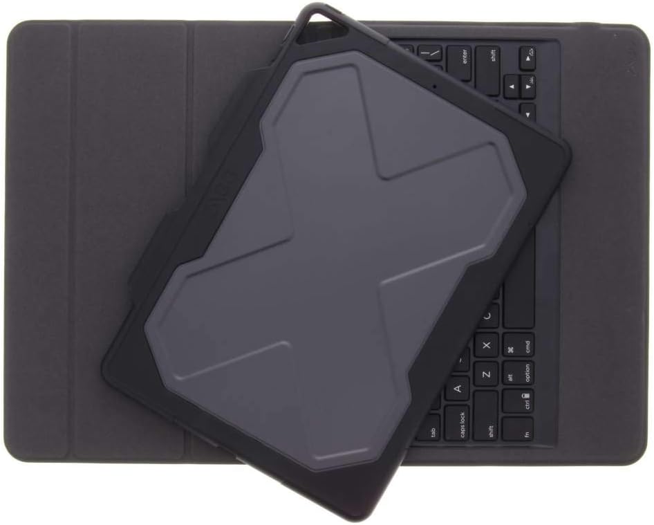 ZAGG Rugged Messenger for iPad Pro 10.5" & Pad Air 10.5" (Gen 3) - 7 Color Backlit Case and Bluetooth Keyboard - Black
